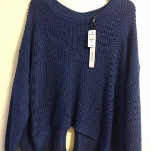 Express Knit Sweater Royal Blue Size XL